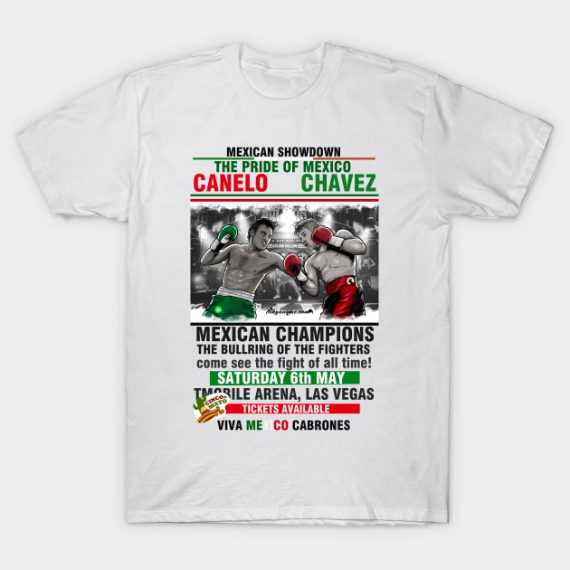 Canelo vs Chavez Jr T-Shirt by akyanyme